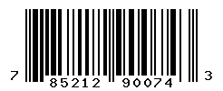 UPC barcode number 785212900743