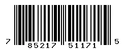 UPC barcode 785217511715