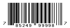 UPC barcode number 785249999987