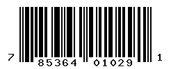 UPC barcode number 785364010291