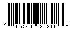 UPC barcode number 785364010413