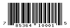 UPC barcode number 785364100015