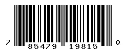 UPC barcode 785479198150