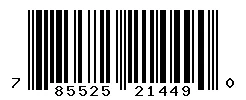 UPC barcode 785525214490