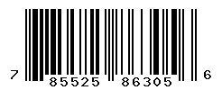 UPC barcode number 785525863056