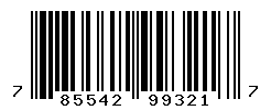UPC barcode number 785542993217