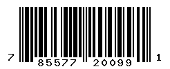 UPC barcode number 785577200991