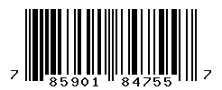 UPC barcode number 785901847557