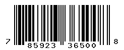 UPC barcode number 785923365008