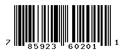 UPC barcode number 785923602011
