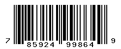 UPC barcode number 785924998649