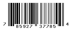 UPC barcode number 785927377854