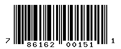 UPC barcode number 786162001511