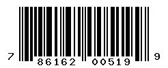 UPC barcode number 786162005199