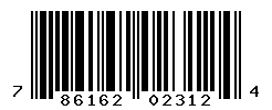 UPC barcode number 786162023124