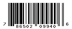 UPC 786502099406 barcode image