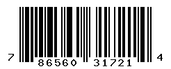 UPC barcode number 786560317214