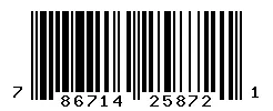 UPC barcode 786714258721