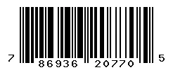 UPC barcode 786936207705