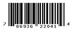 UPC barcode 786936220414