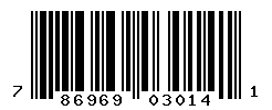 UPC barcode number 786969030141