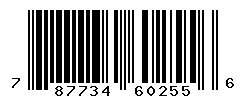 UPC barcode number 787734602556