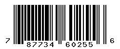 UPC 787734602556 barcode image