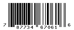 UPC 787734670616 barcode image
