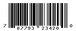 UPC barcode number 787793234200