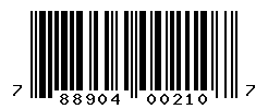 UPC barcode number 788904002107