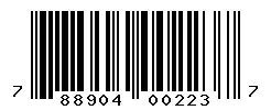 UPC barcode 788904002237
