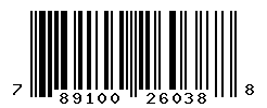 UPC barcode number 7891000260388