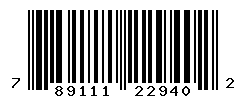 UPC barcode number 7891112229402