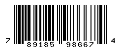 UPC barcode 789185986674