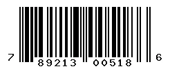 UPC barcode 789213005186