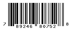 UPC barcode number 789246807528
