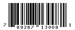UPC barcode number 789287130081