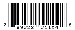 UPC barcode number 789322311048