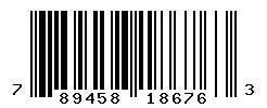 UPC barcode number 789458186763