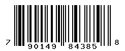 UPC barcode number 790149843858