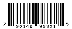 UPC barcode number 790149998015