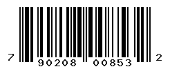 UPC barcode number 790208008532