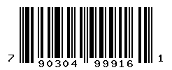 UPC barcode number 790304999161