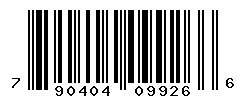 UPC barcode number 790404099266