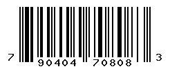UPC barcode number 790404708083