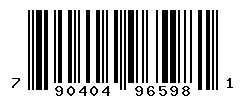 UPC barcode number 790404965981