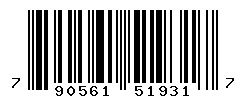 UPC barcode number 790561519317