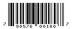 upc 790576001807 barcode image