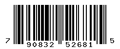 UPC barcode number 790832526815