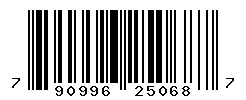 UPC barcode number 790996250687